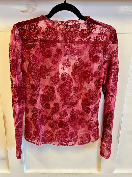 Paisley Lace Sheer Top