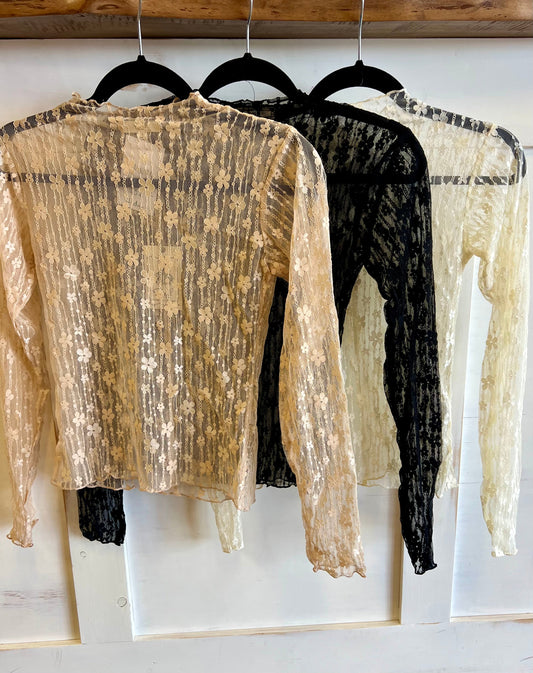 Dainty Lace Floral Top