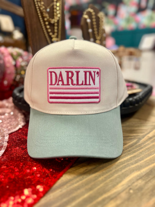 Sage Darlin’ Patch Canvas Hat