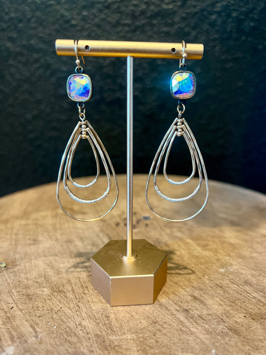 Triple Teardrop Earring