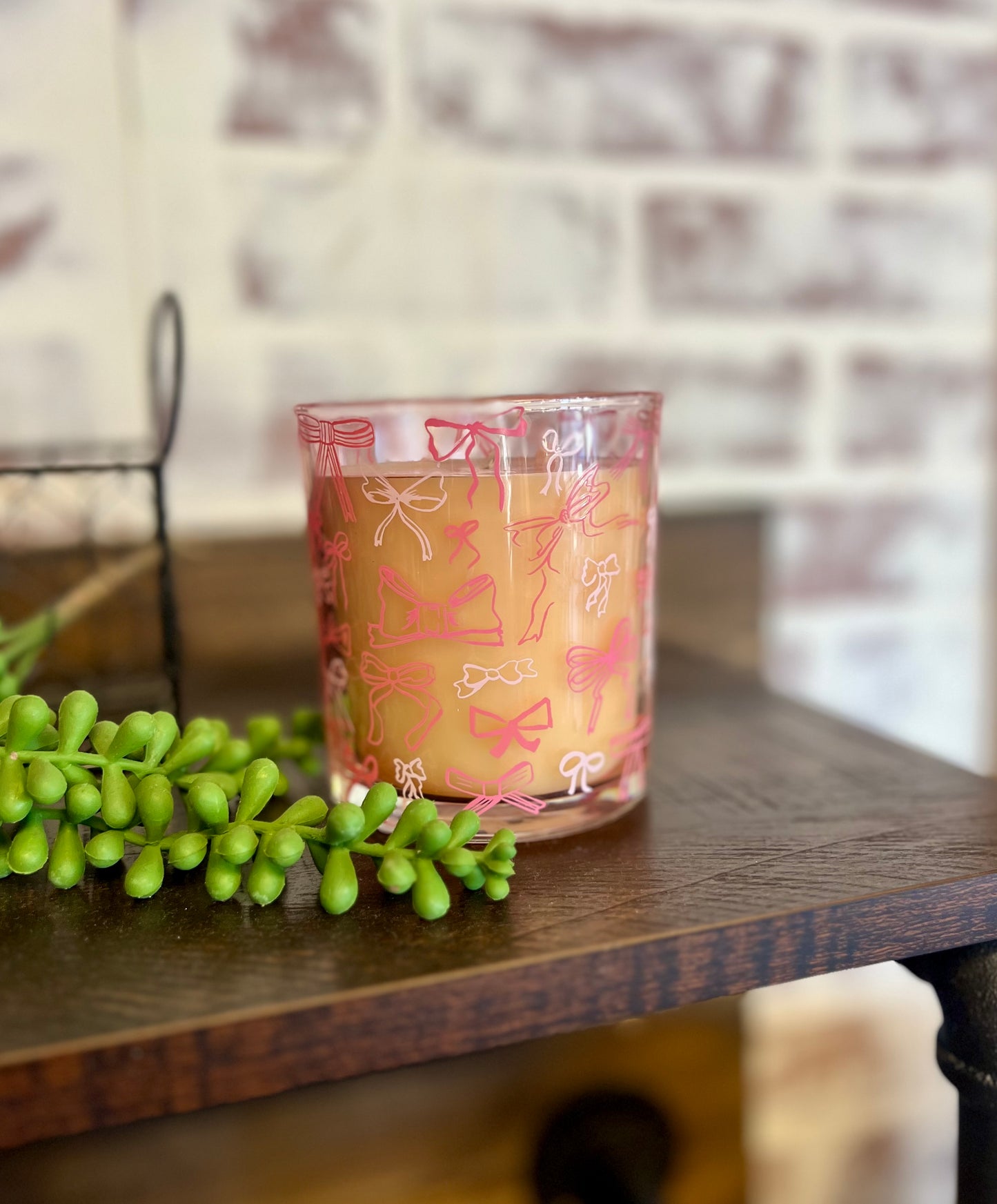 Sweet Grace Pink Bow Candle