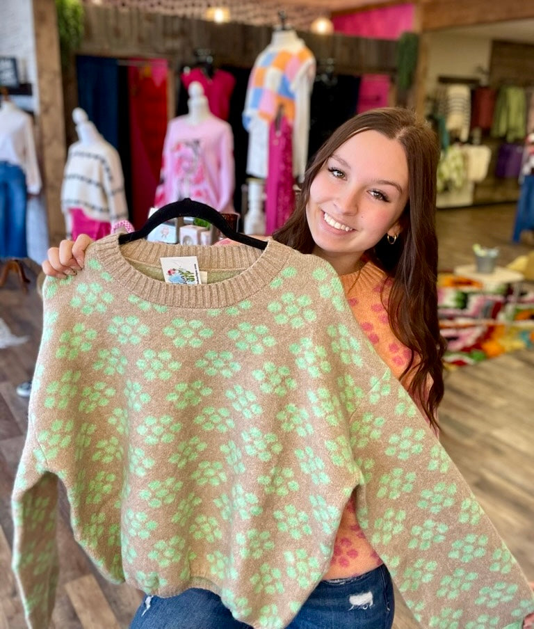 Whimsy Floral Sweater