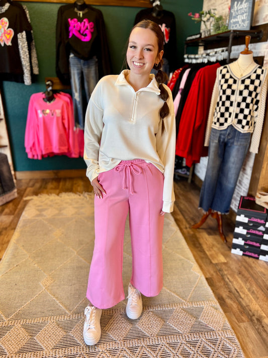 Candy Pink Casual Pant