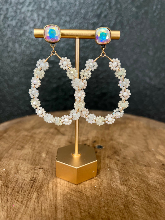 Daisy Teardrop Post Earring