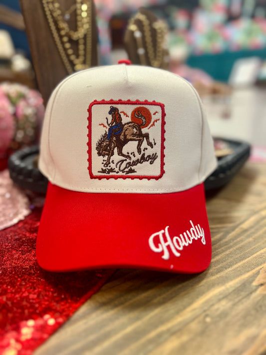 Howdy Cowboy Canvas Hat