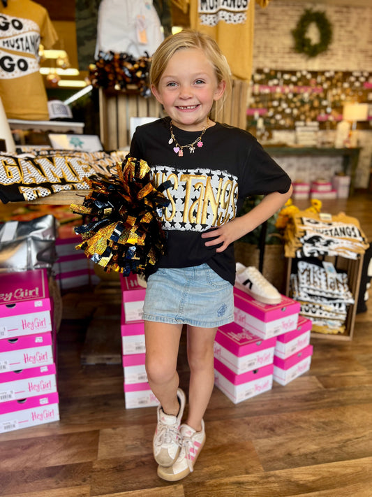 Kids Star Mustangs Tee