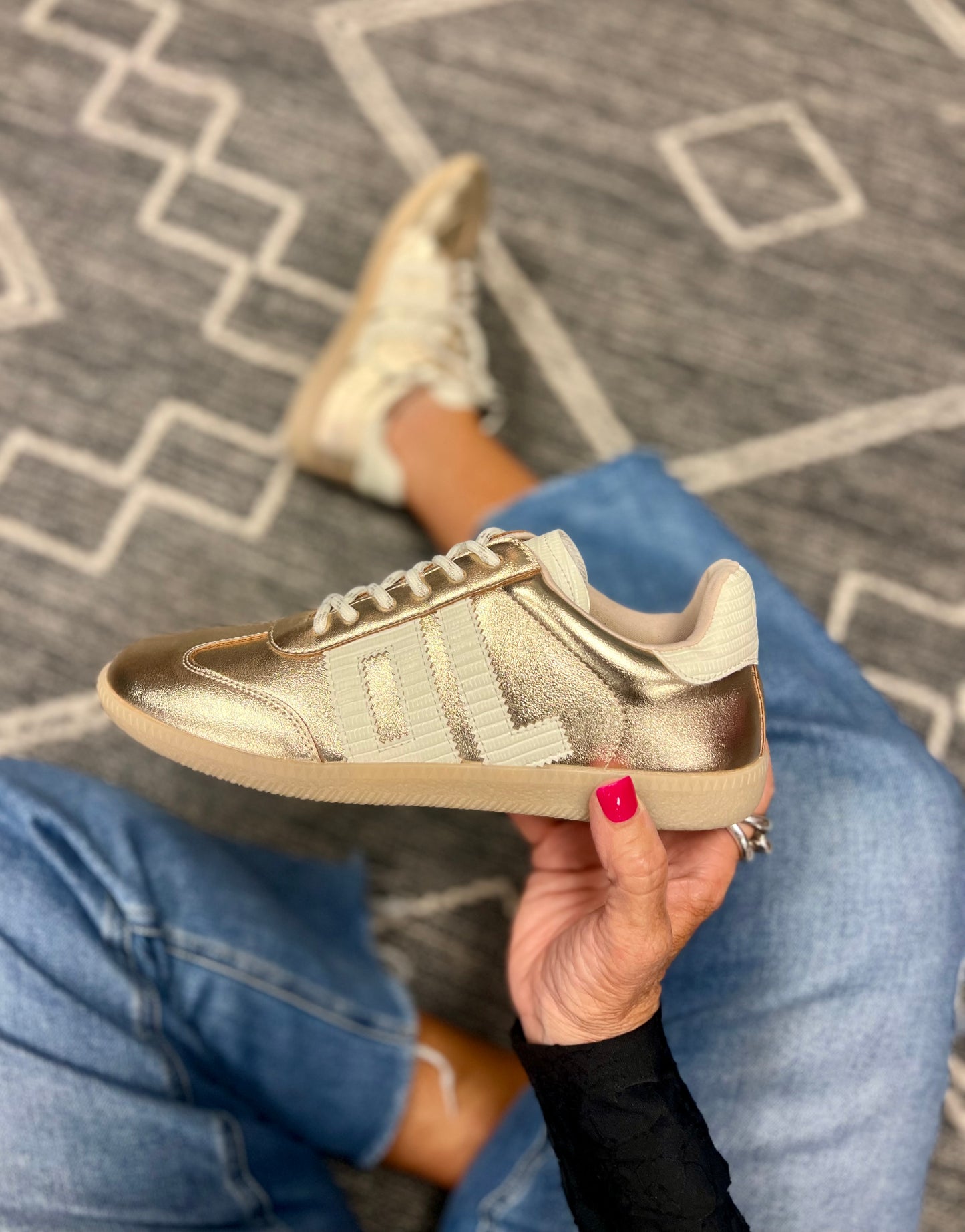 Dirty Laundry Gold Trackstar Sneaker