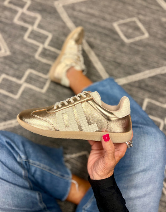 Dirty Laundry Gold Trackstar Sneaker
