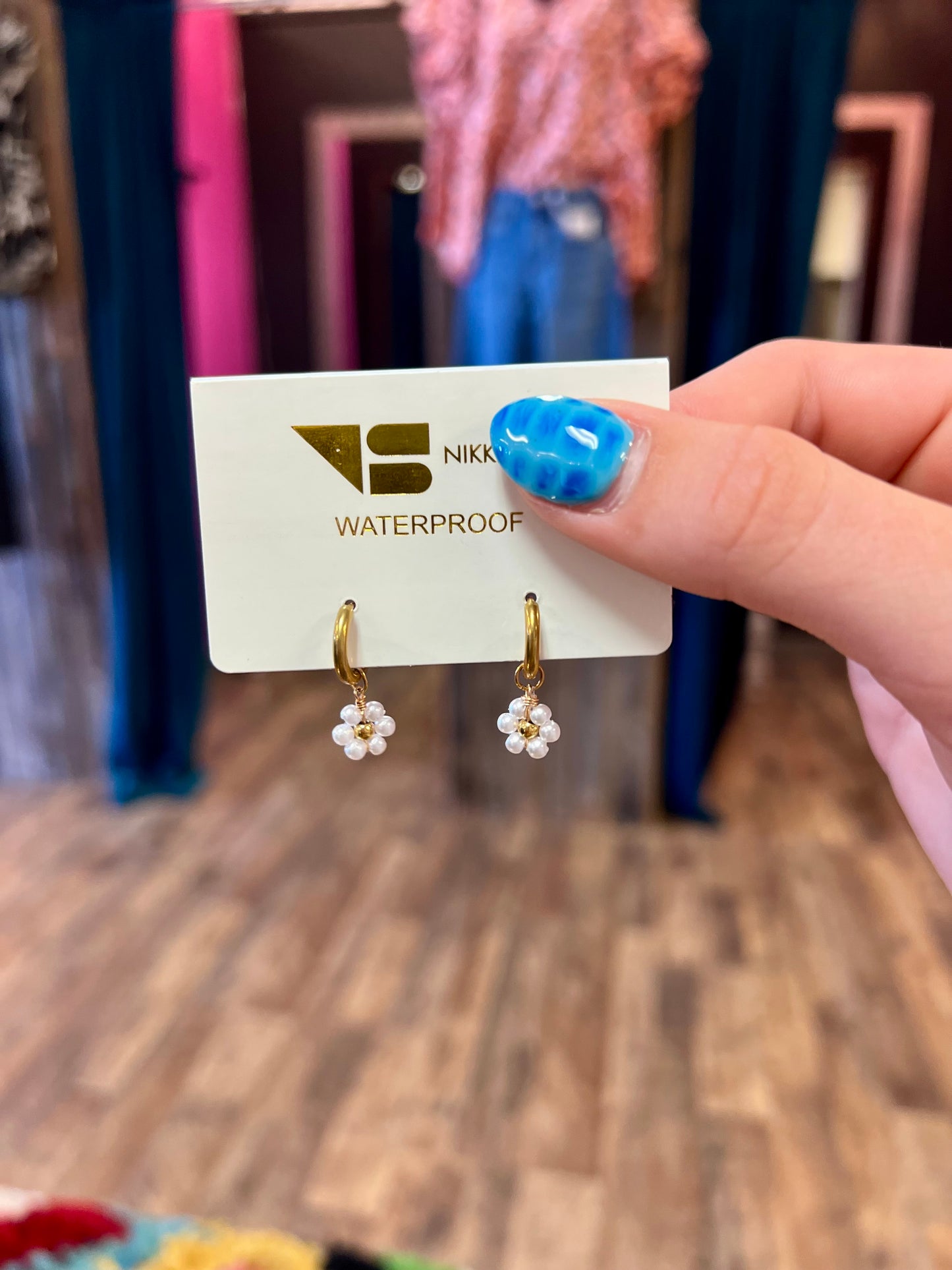 Waterproof Huggie Gold Plated Earrings
