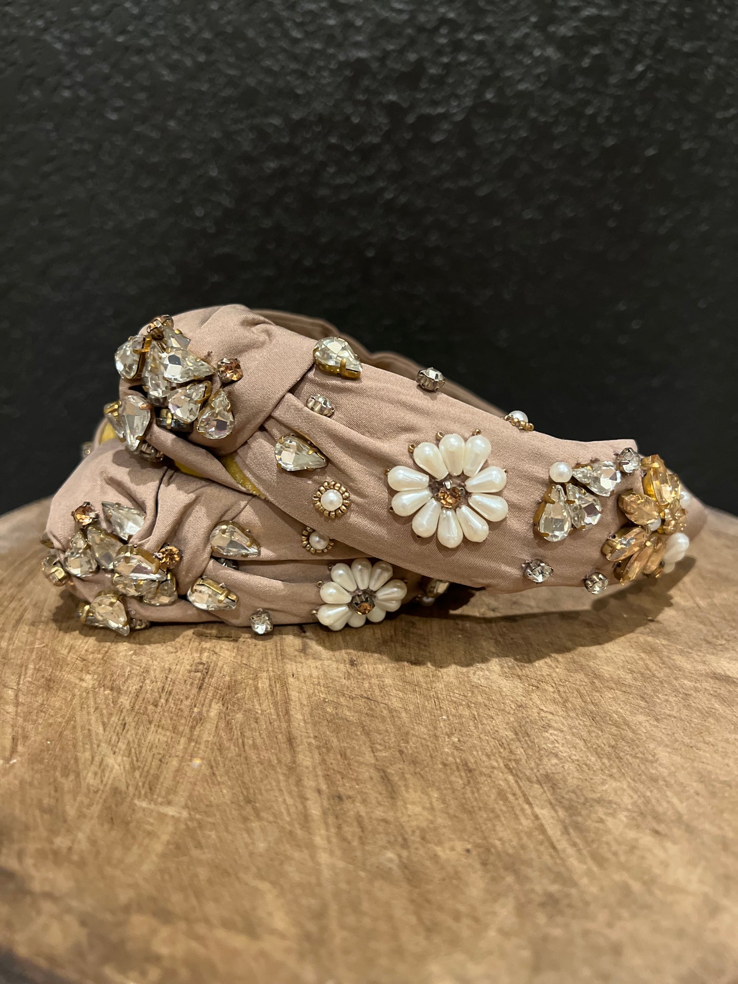 Taupe Embellished Headband