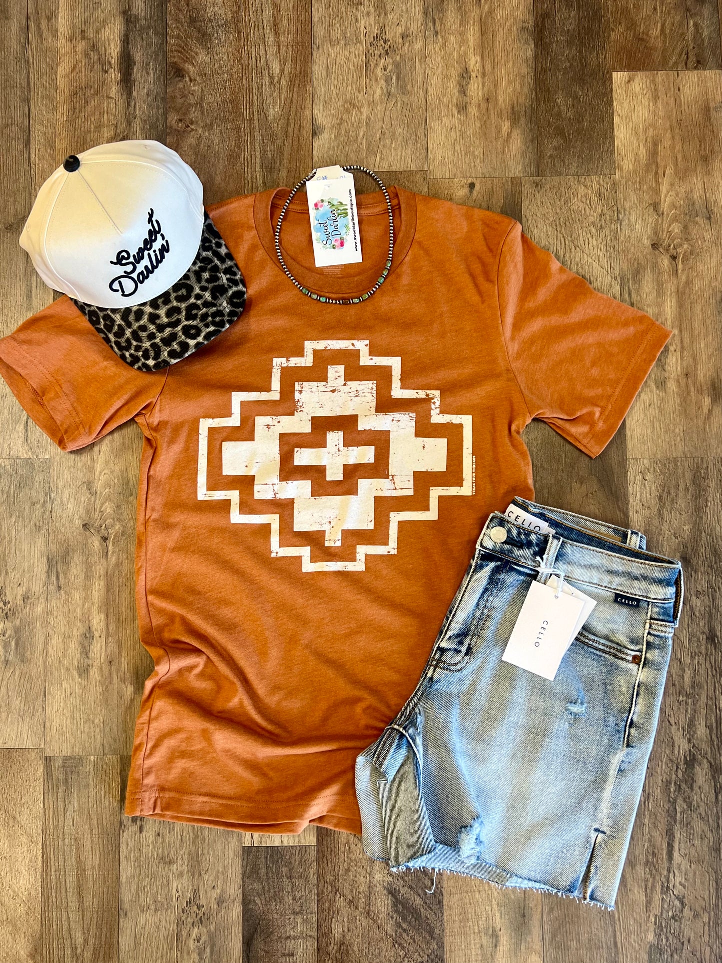 Rust Aztec Tee