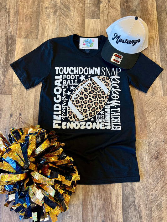 Leopard Touchdown Tee