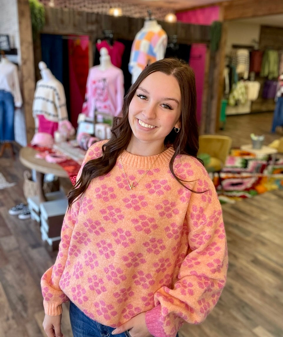Whimsy Floral Sweater