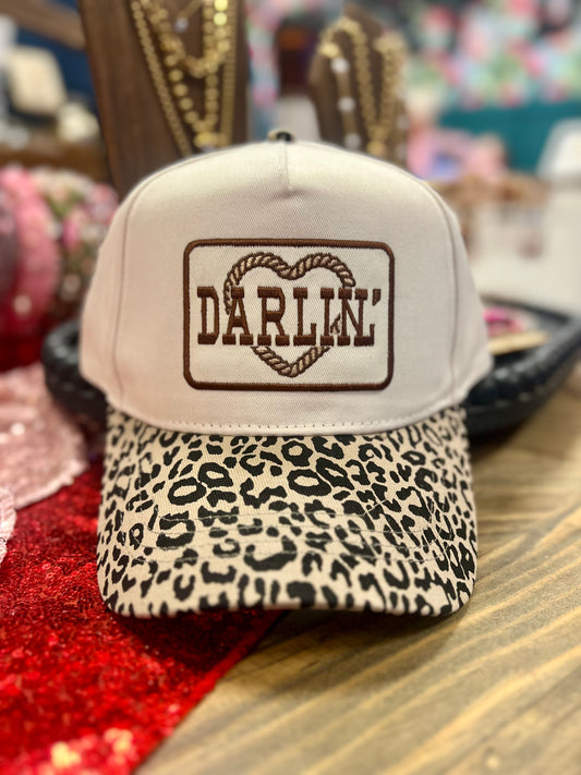 Darlin’ Rope Heart Canvas Hat