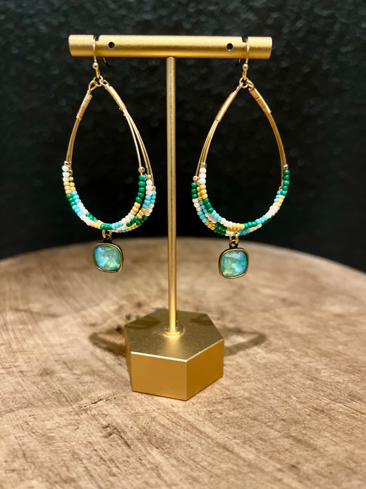 Mint Teardrop Earring