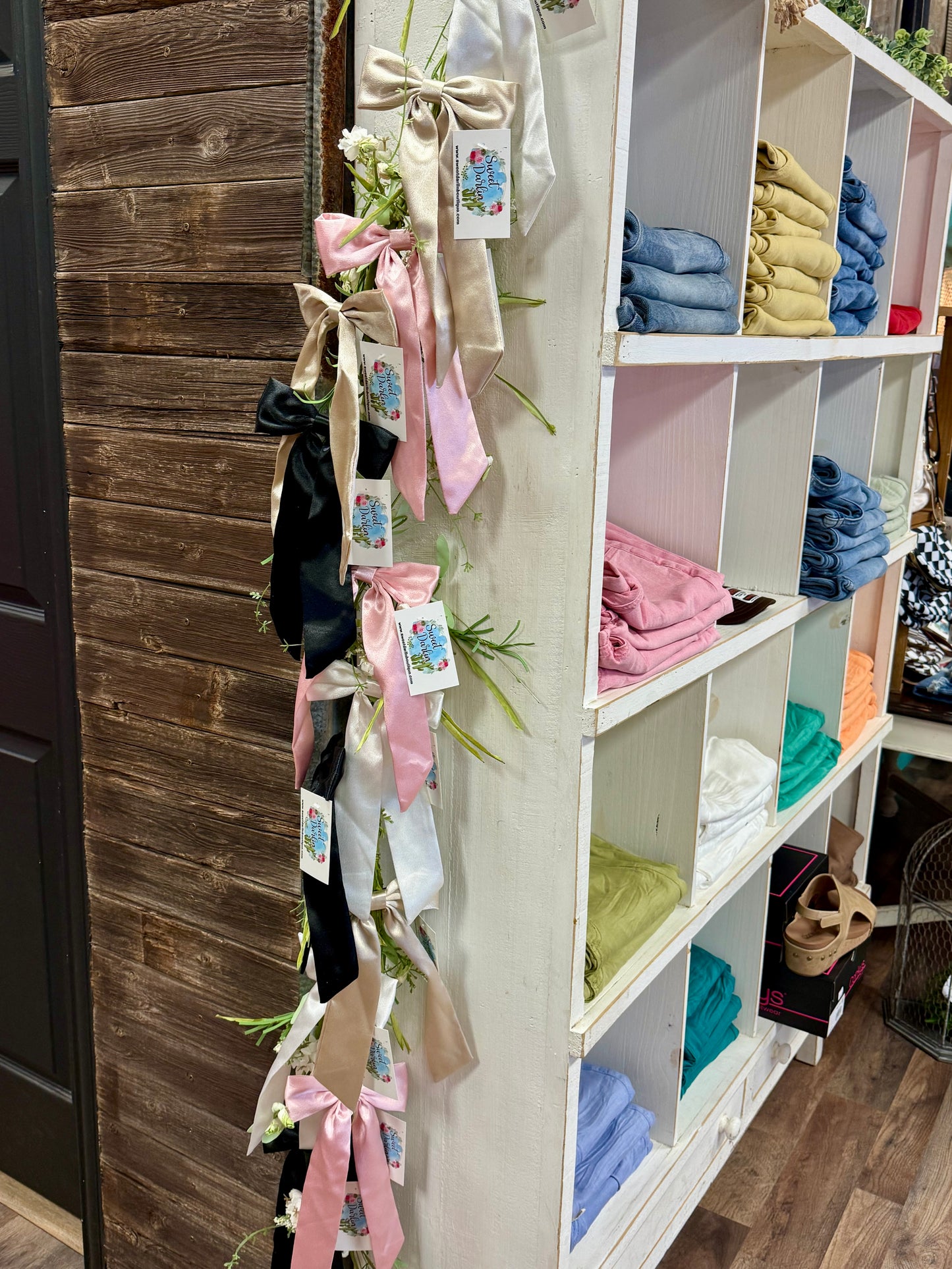 Satin Hair Bows w/ Clip