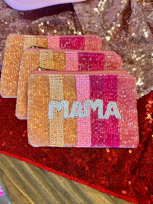 Mama Stripe Coin Purse