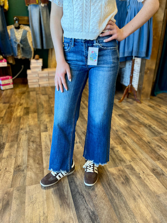 Lovervet Mid Rise Ankle Wide Leg