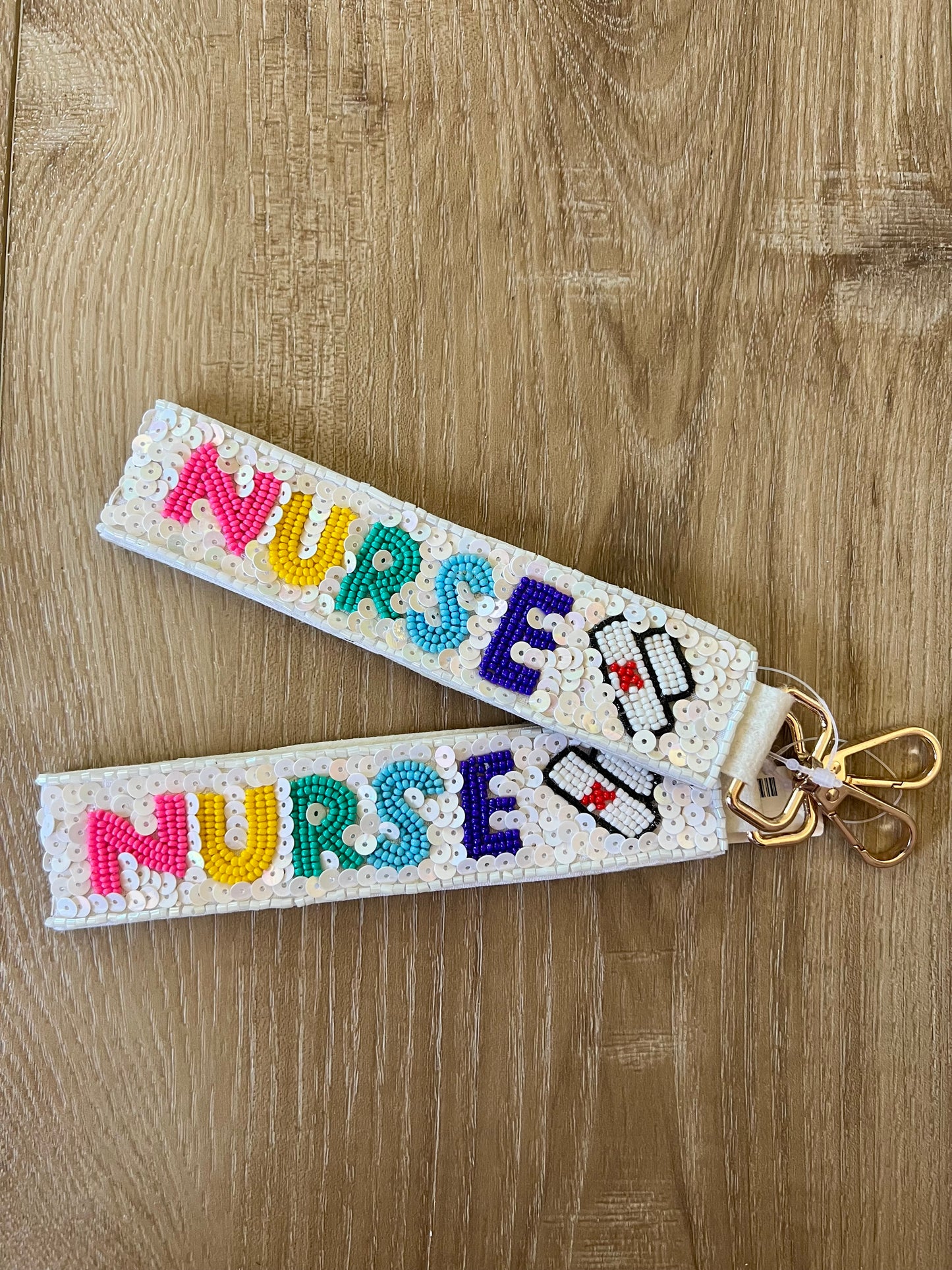 Nurse Beaded Keychain