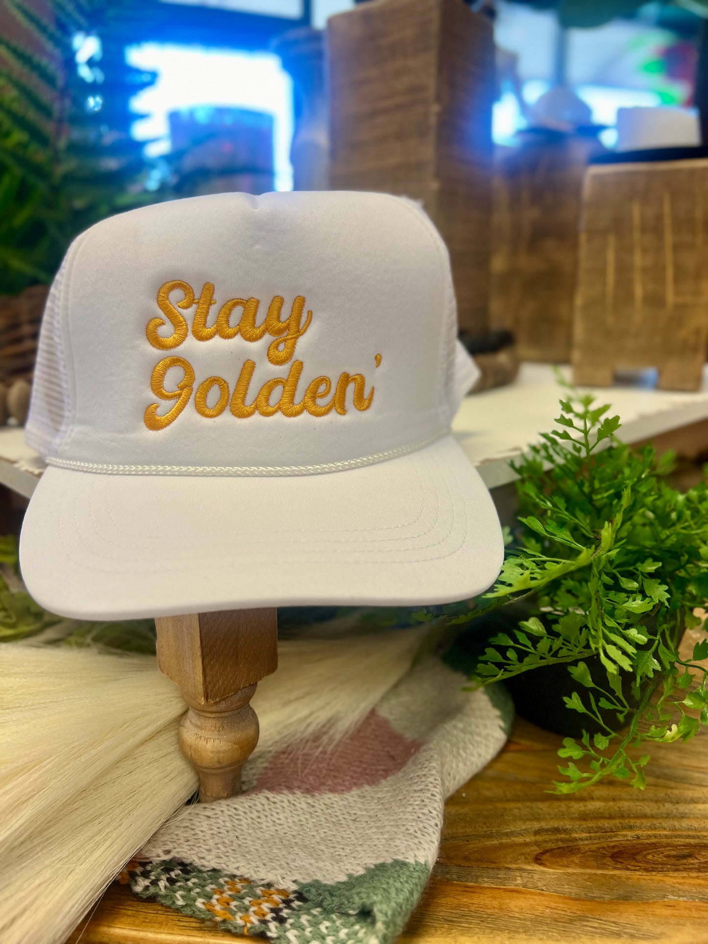 Stay Golden Trucker Hat