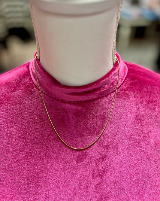 Snake Chain Charm Necklace