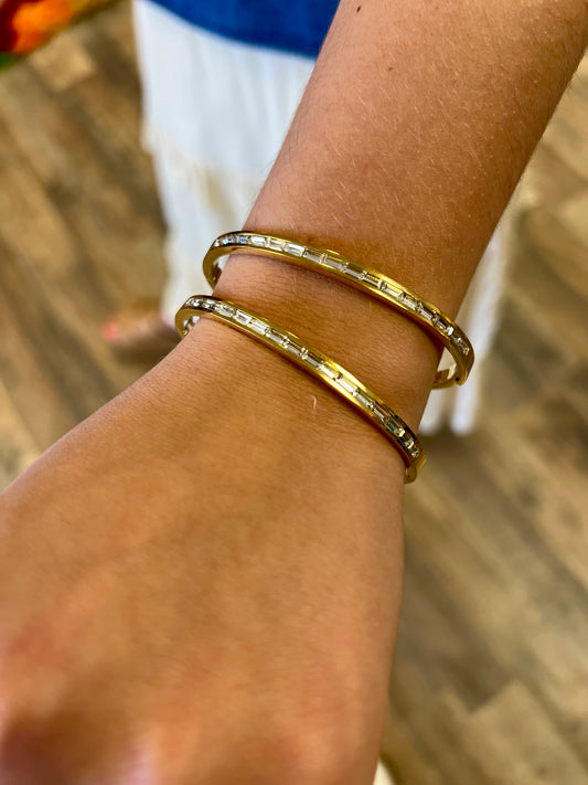 Dainty Diamond Bangle