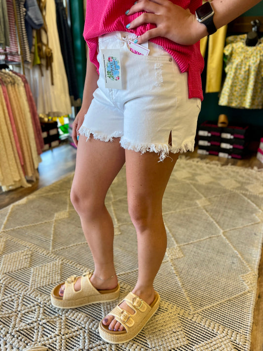 Tummy Control Side Slit Short