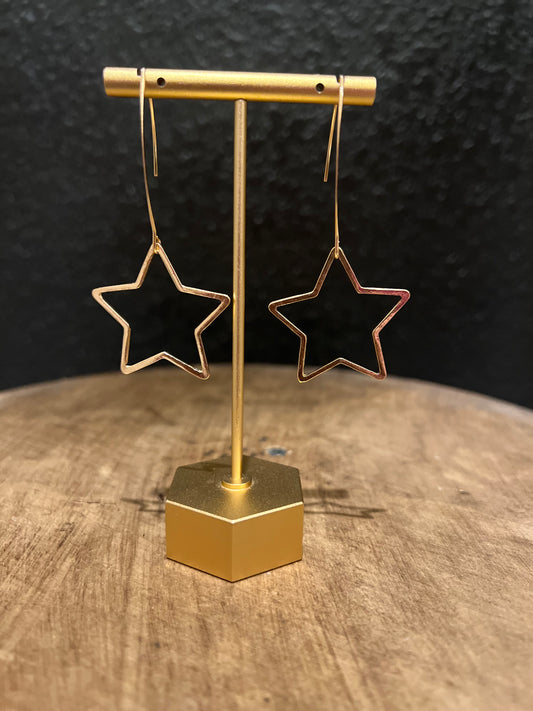Gold Star Earring