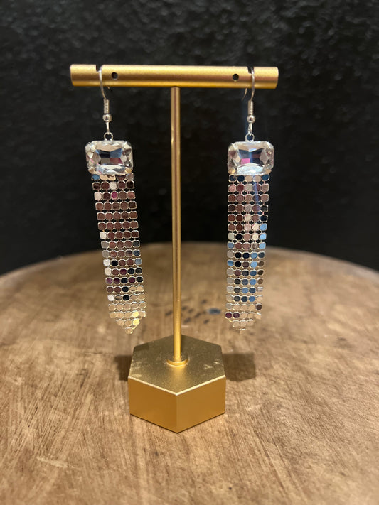 Mini Disc Shimmer Earring