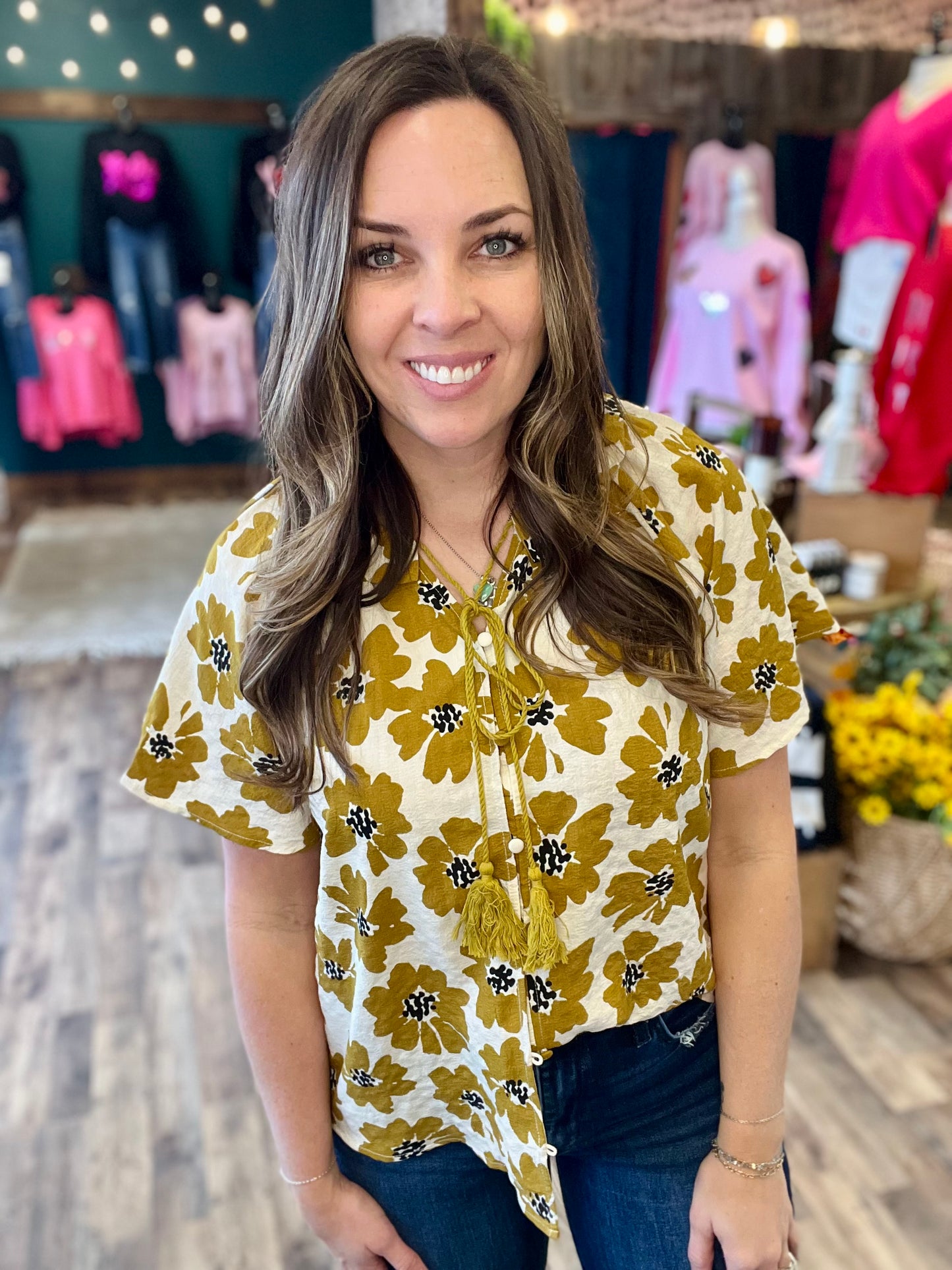Mustard Poppy Top