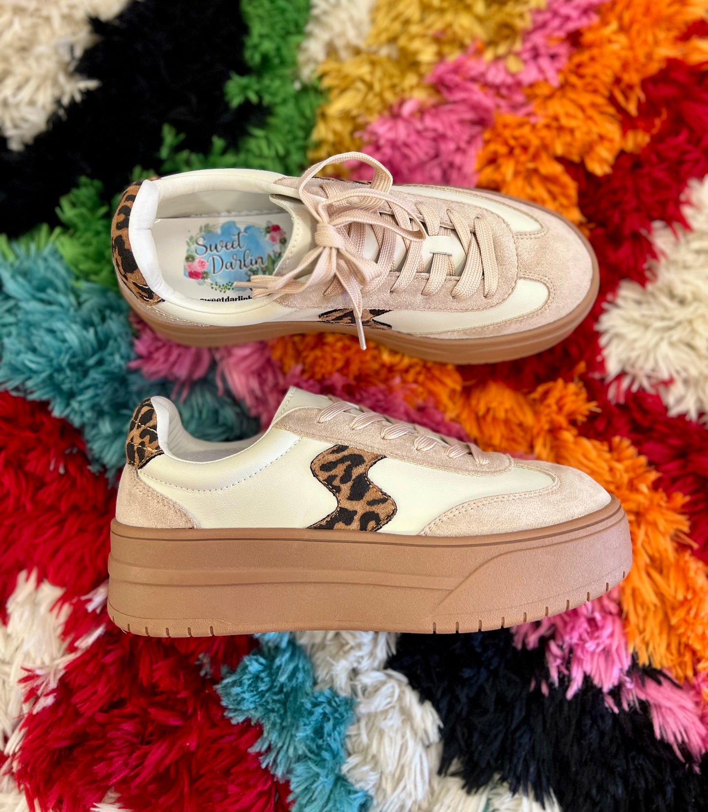 Leopard Pop Off Tennis Shoe