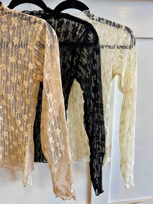 Dainty Lace Floral Top