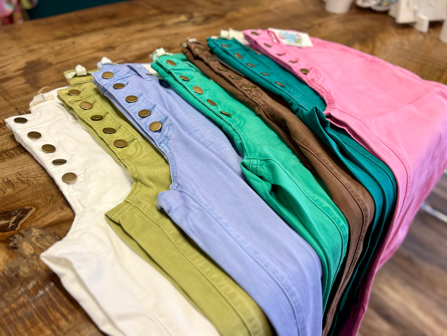 5 Button Colored Pant