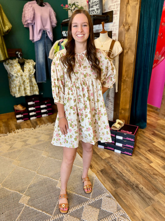 Vintage Floral Dress