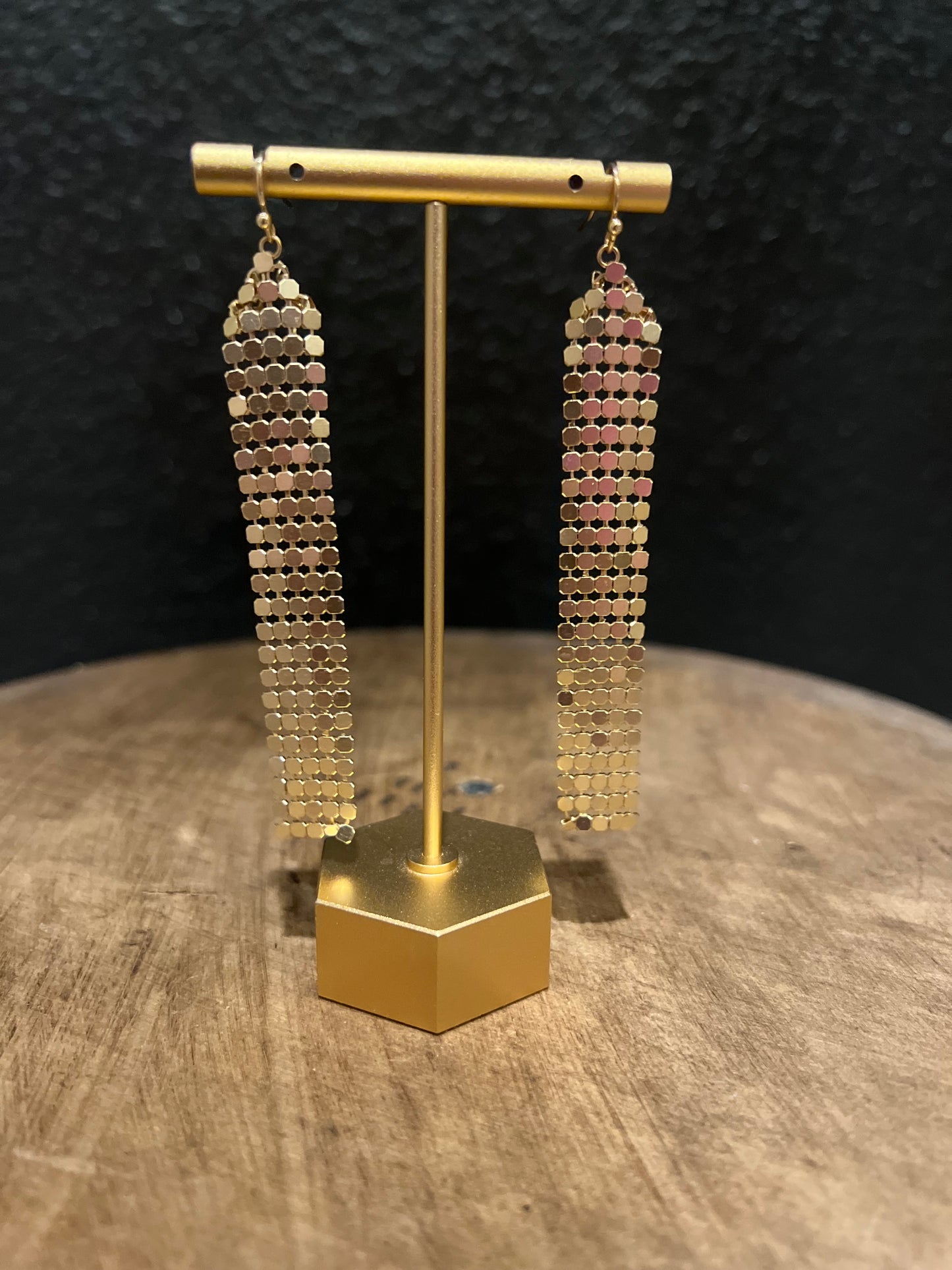 Gold Mini Disc Earring