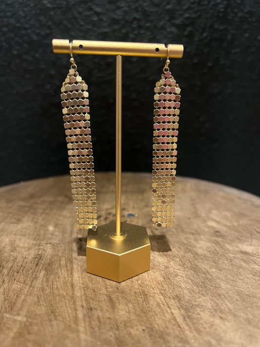 Gold Mini Disc Earring