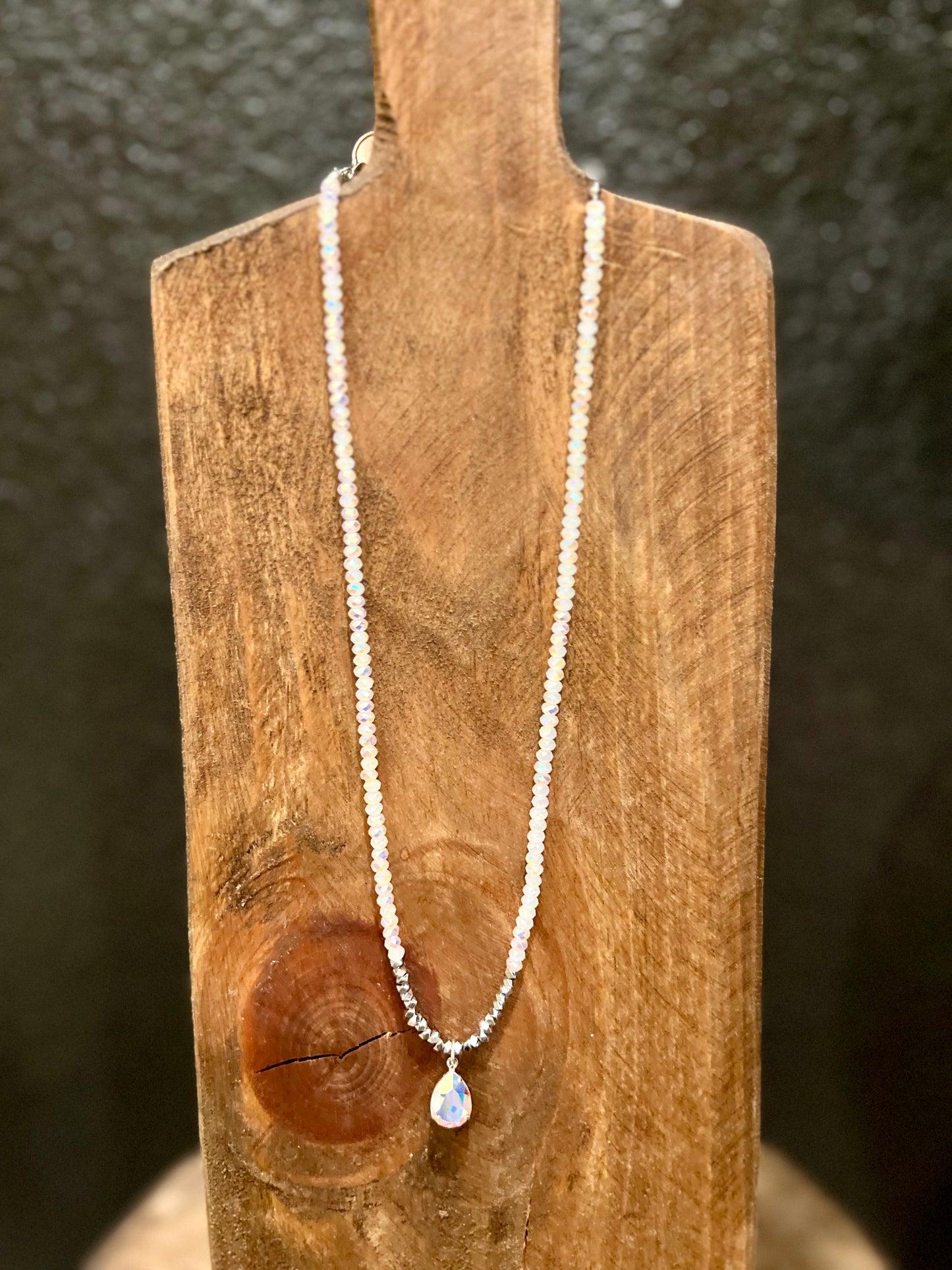 Beaded Teardrop Necklace