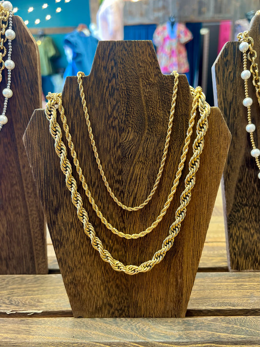 Gold Rope Necklace
