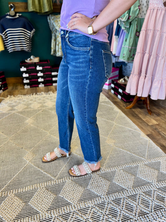 Dark Wash Straight Jean