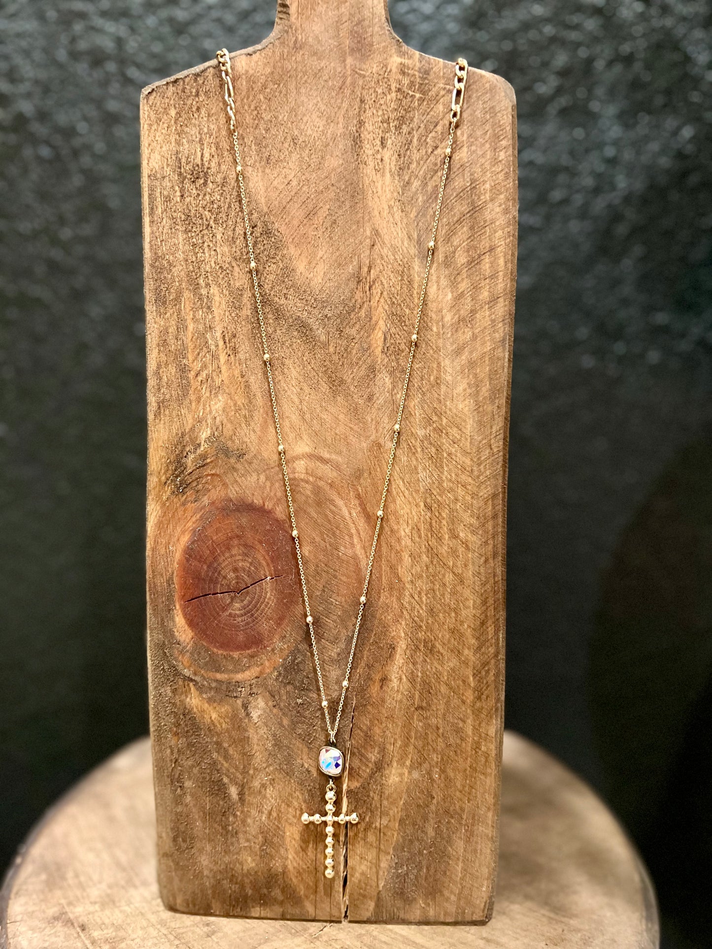 Long Cross Necklace
