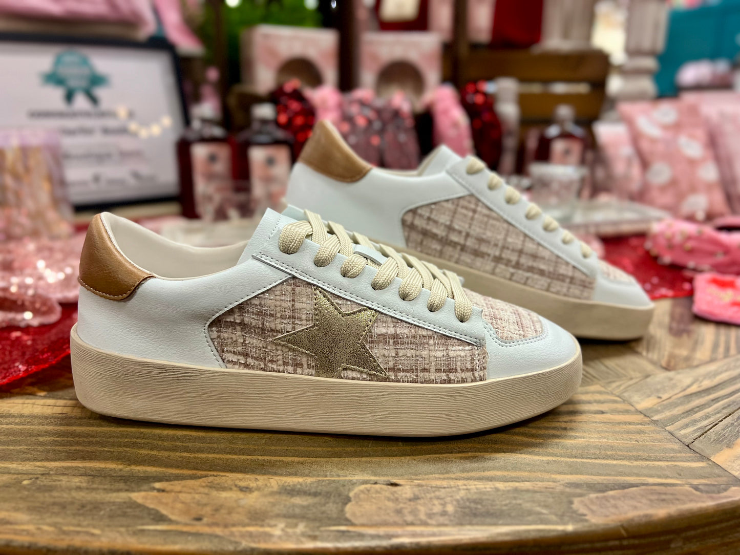 Sand Twill Tennis Shoe