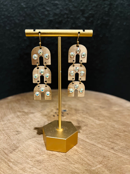 Triple Rainbow Earring