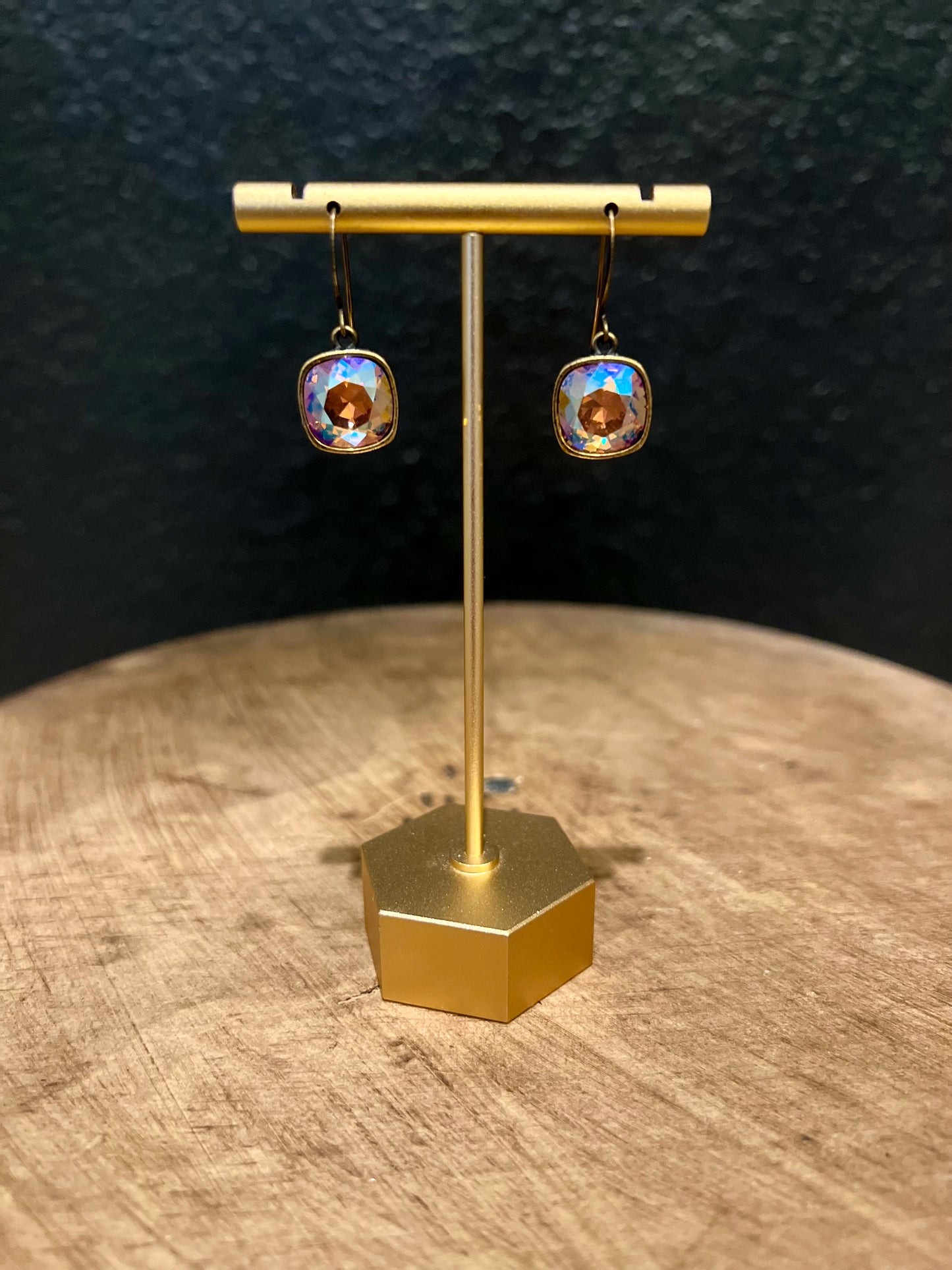 Iridescent Drop Earring