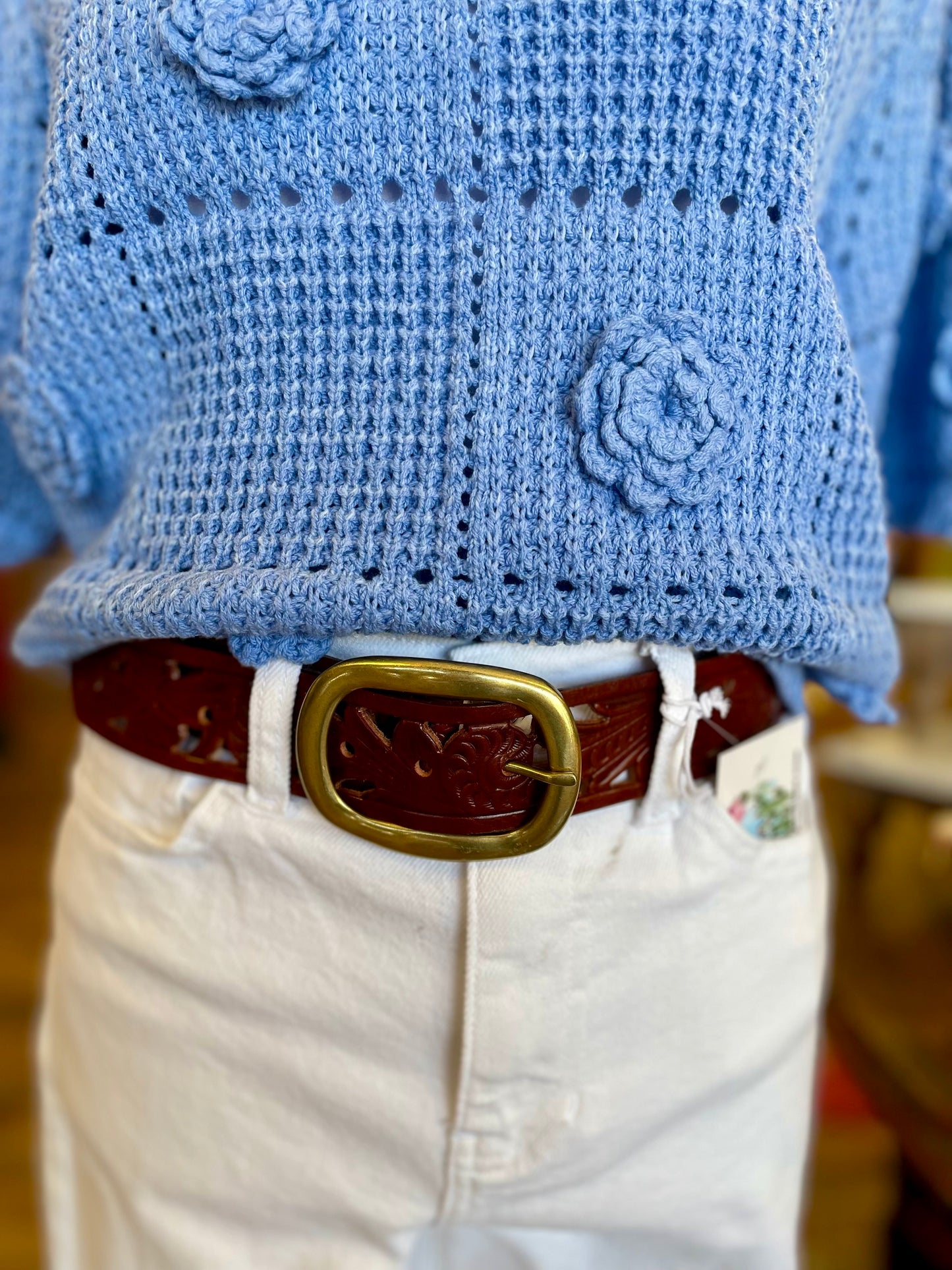 Paisley Cut Out Belt