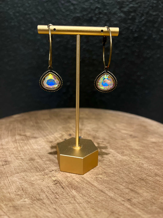 Teardrop Iridescent Earring