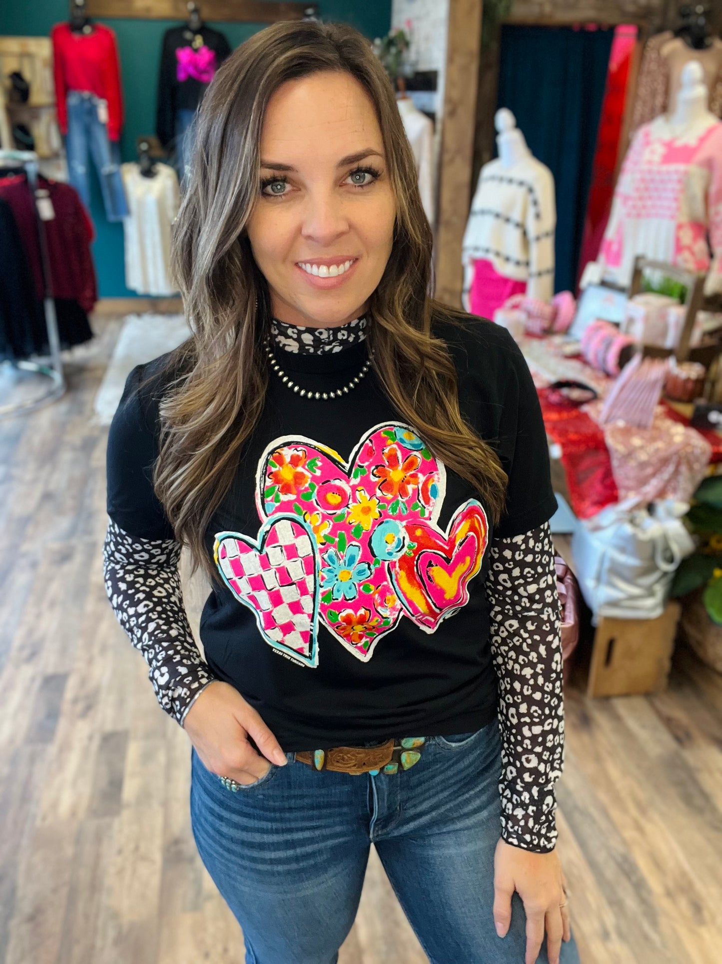 Trio of Hearts Tee