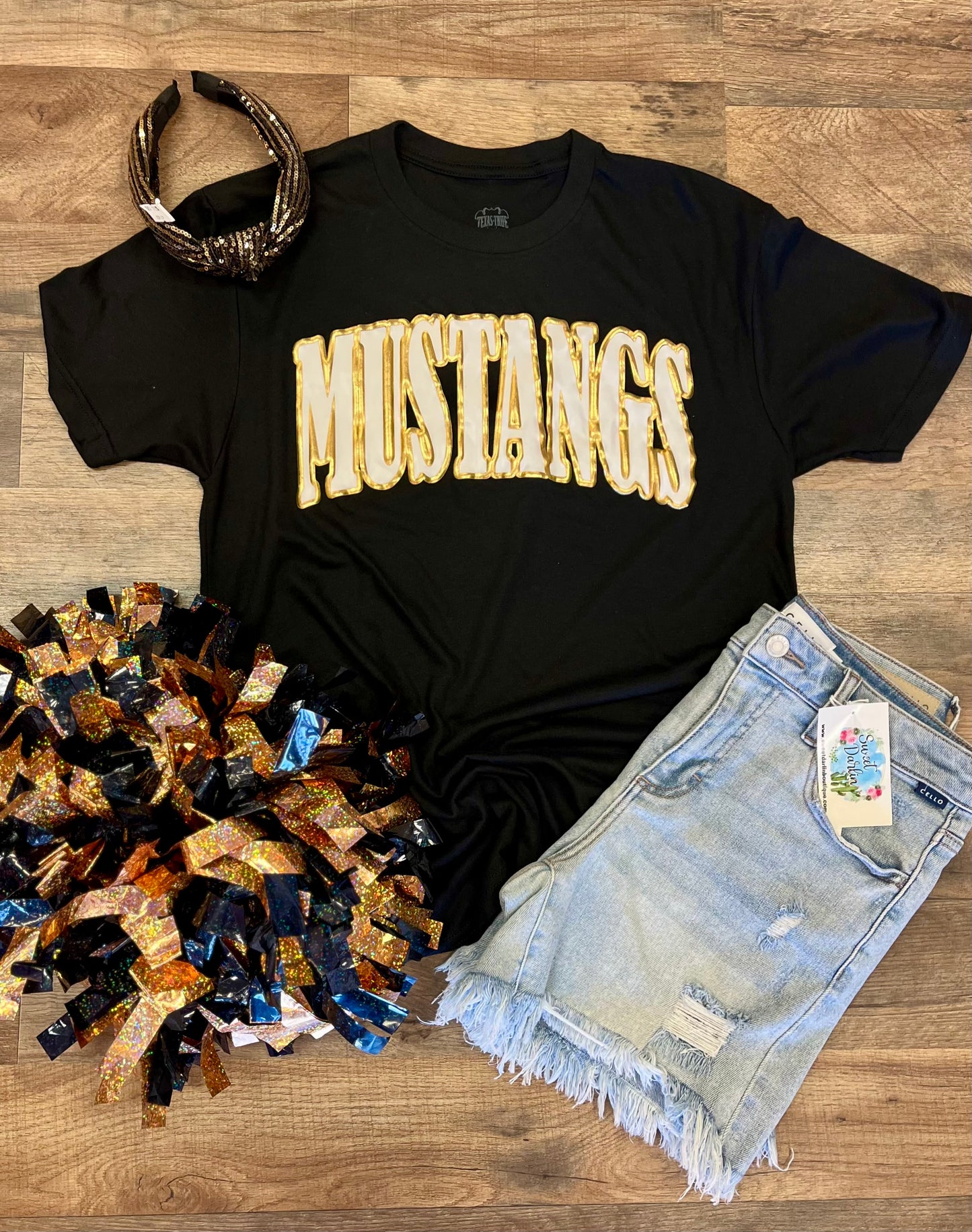 Metallic Mustangs Tee