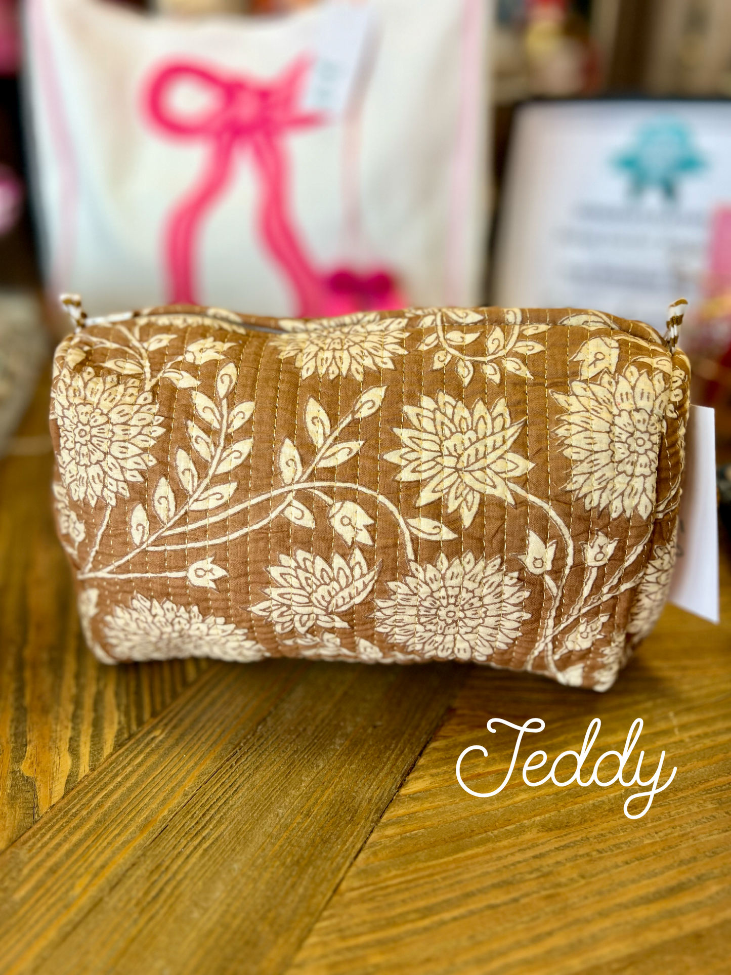 Quilted Cosmetic Bag