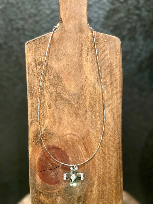 Square Cross Necklace