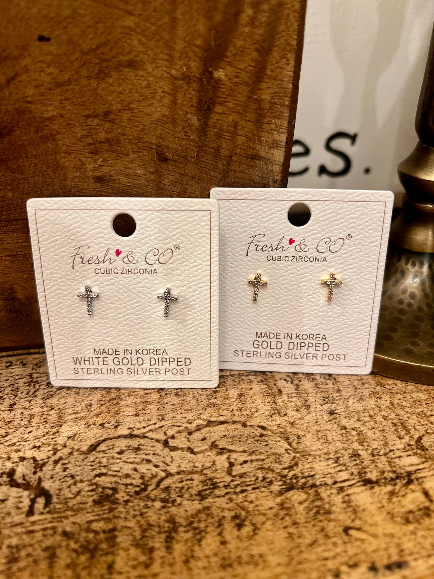 Diamond Cross Stud